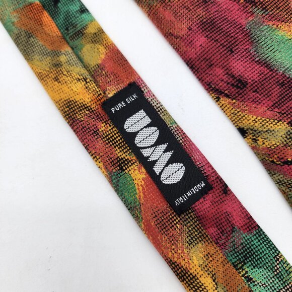 Uomo Pure Silk Tie Made in Italy - Picture 3 of 4